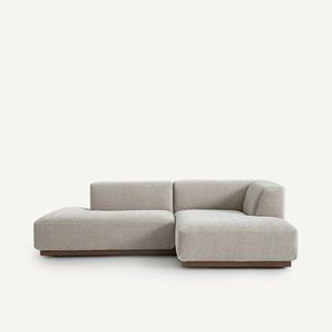 AM.PM Rechter hoekbank in chenille fluweel, Jacopo
