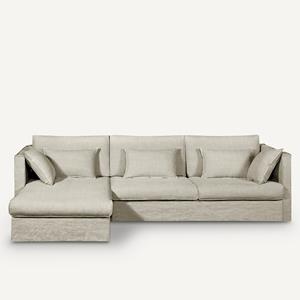 AM.PM Hoekbank in stonewashed dik linnen, Camille