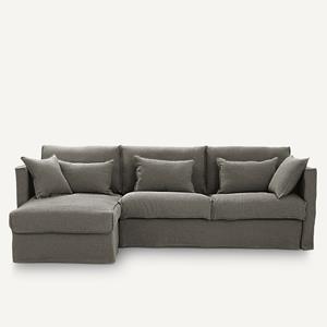 AM.PM Hoekbank in stonewashed dik linnen, Camille