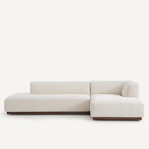 AM.PM Rechter hoekbank XL in chenille fluweel, Jacopo