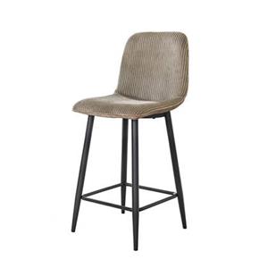 Hoyz Collection  Barstoel Rib - Rock Zandkleur - Set van 2
