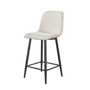Hoyz Collection  Barstoel Rib - Rock Gebroken Wit - Set van 2