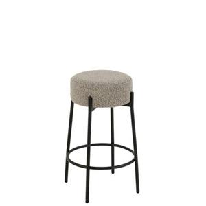 J-Line barkruk Bouc - multi - metaal|polyresin - grijs|zwart
