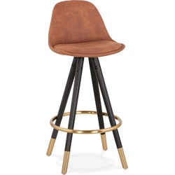 Alterego KONG Designer halfhoge kruk - Bruin