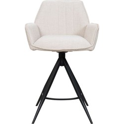 Giga Meubel  Barstoel Beige Stof - Zithoogte 66cm - Noa