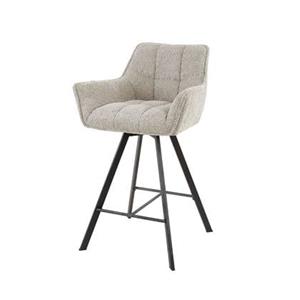 Fraaai  Ramon draaibare barstoel - 69 cm - boucle - zand