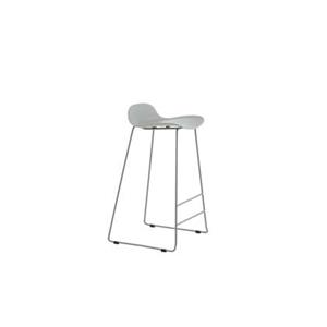 Fjôrd  Barkruk Grijs - Plastic - Wave - Set van 2
