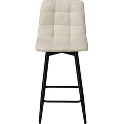 Giga Meubel  Barstoel Beige Stof - Draaibaar - Jente - Set van 2