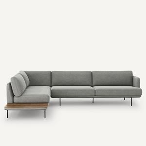 AM.PM Hoekbank in stonewashed fluweel, Antoine