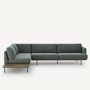 AM.PM Hoekbank in stonewashed fluweel, Antoine