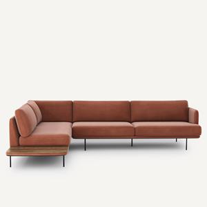 AM.PM Hoekbank in fluweel, Antoine design E. Gallina