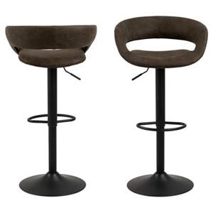 Giga Living  Barkruk Kaat Antraciet - Set van 2