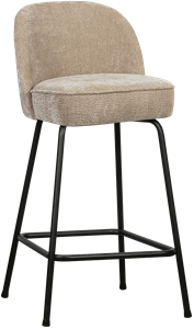 BePureHome Vogue Barkruk H 89 cm - Polyester - Sand