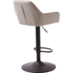 Giga Living  Barkruk Zandkleur|Zwart - Draaibaar - Nolan - Set van 2