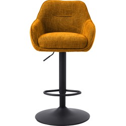 Giga Living  Barstoel Oranje - Verstelbaar - Avola - Set van 2