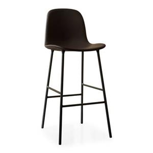 Normann Copenhagen Form Barkruk High 75 cm - Staal - Zwart
