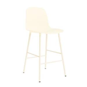 Normann Copenhagen Form Barkruk High 65 cm - Staal - Crème