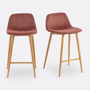 LA REDOUTE INTERIEURS Set van 2 halfhoge barstoelen, Lavergne
