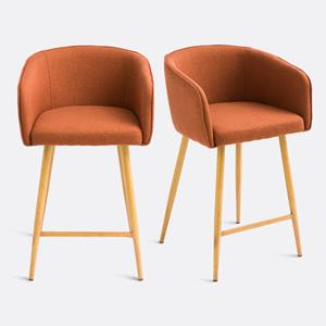 LA REDOUTE INTERIEURS Set van 2 barstoelen H64 cm, Aupi