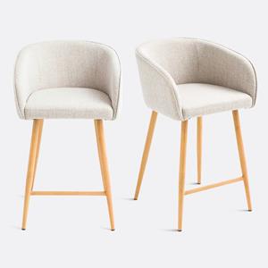 LA REDOUTE INTERIEURS Set van 2 barstoelen H64 cm, Aupi