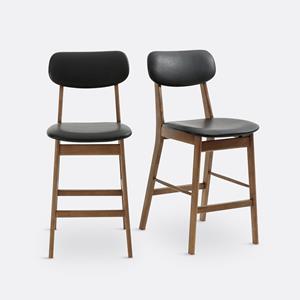LA REDOUTE INTERIEURS Set van 2 halfhoge barstoelen, Selyn