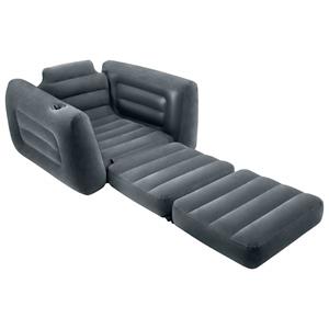 INTEX Stoel uittrekbaar 117x224x66 cm donkergrijs