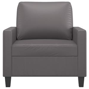 vidaXL Fauteuil 60 cm kunstleer grijs