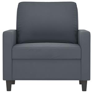 vidaXL Fauteuil 60 cm fluweel donkergrijs