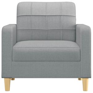 vidaXL Fauteuil 60 cm stof lichtgrijs