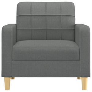 vidaXL Fauteuil 60 cm stof donkergrijs