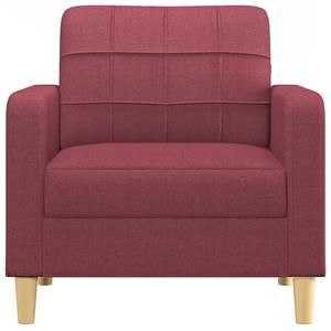 vidaXL Fauteuil 60 cm stof wijnrood