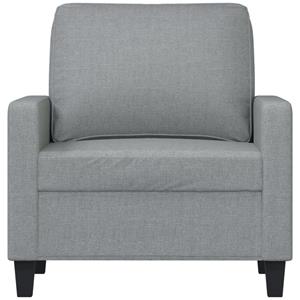 vidaXL Fauteuil 60 cm stof lichtgrijs