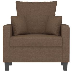 vidaXL Fauteuil 60 cm stof bruin