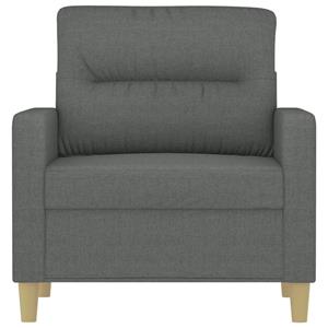 vidaXL Fauteuil 60 cm stof donkergrijs