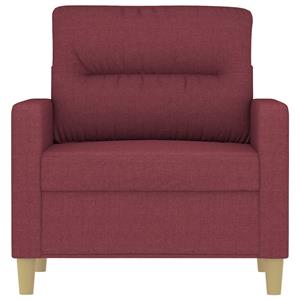 vidaXL Fauteuil 60 cm stof wijnrood