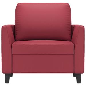 vidaXL Fauteuil 60 cm kunstleer wijnrood