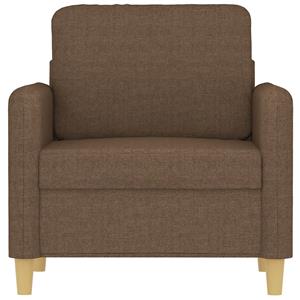 vidaXL Fauteuil 60 cm stof bruin