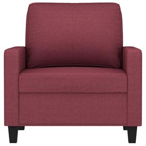 vidaXL Fauteuil 60 cm stof wijnrood