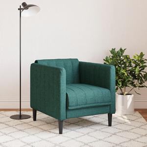 vidaXL Fauteuil stof donkergroen
