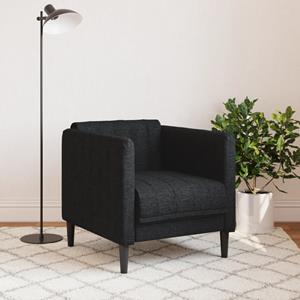 vidaXL Fauteuil stof zwart