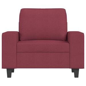 vidaXL Fauteuil 60 cm stof wijnrood