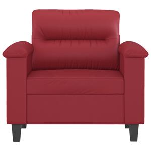 vidaXL Fauteuil 60 cm kunstleer wijnrood