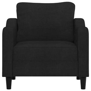 vidaXL Fauteuil 60 cm stof zwart