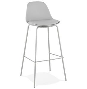 KokoonDesign Barkruk Escal kunstleer grijs