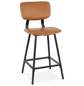 Meubelen-Online Barkruk Counter chair Sjoerd kunstleer bruin