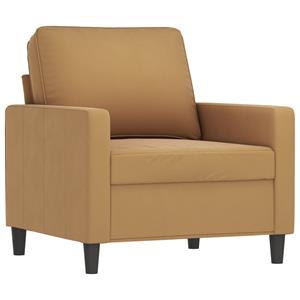 vidaXL 3-delige Loungeset met kussens fluweel bruin