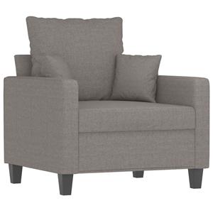 vidaXL 4-delige Loungeset met kussens stof taupe