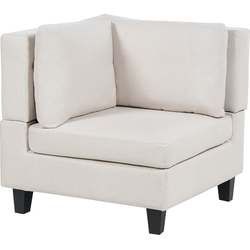 Beliani  UNSTAD - Hoekstuk - Lichtbeige - Polyester