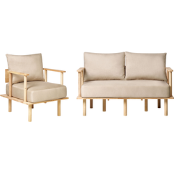 Beliani  ASKER - Woonkamer set - Beige - Polyester