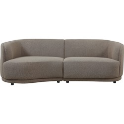 AnLi Style Anli-Style Tower living Leicester Bench Round Left 2,4 Taupe